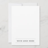 Business Grand Opening招待状 – ロゴの追加 招待状 (裏面)