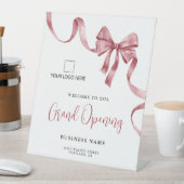 Business Grand Opening Ribbonロゴへようこそ 台座サイン (インサイチュ)