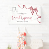 Business Grand Opening Ribbon Logo Welcome Banner 横断幕 (インサイチュ)