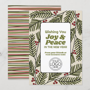 Business Greeting Joy & Peace お洒落 Branch シーズンカード