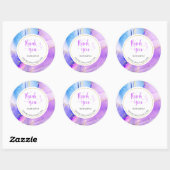 Business Handmade名前をカスタムするURL ラウンドシール (シート)