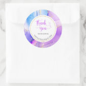 Business Handmade名前をカスタムするURL ラウンドシール (バッグ)