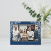 Business Happy Holiday with photo postcard シーズンポストカード (スタンド正面)