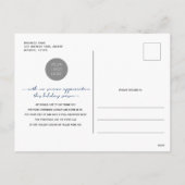 Business Happy Holiday with photo postcard シーズンポストカード (裏面)