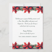 Business Happy Holidays Festive Highland Cow シーズンカード (裏面)