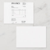 Business invoice コーリングカード (正面/裏面)