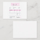 Business Invoice コーリングカード (正面/裏面)