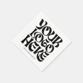 Business Large Logo and Text スタンダードカクテルナプキン (角)