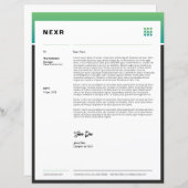 Business Letterhead Template (正面/裏面)