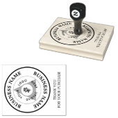 Business Logoお客様ありがとうございますブランディング ラバースタンプ (押印)