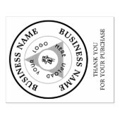 Business Logoお客様ありがとうございますブランディング ラバースタンプ (インプリント)