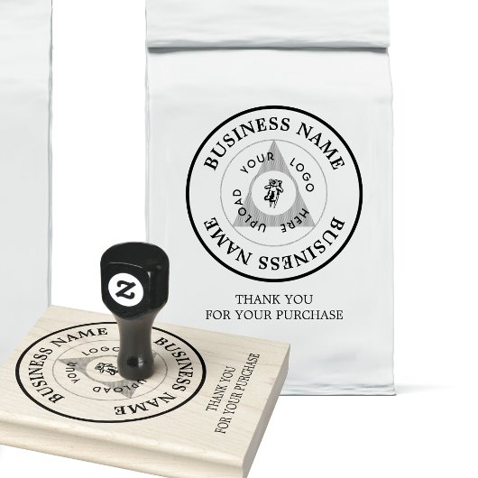 Business Logoお客様ありがとうございますブランディング ラバースタンプ