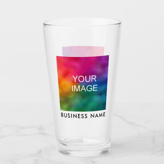 Business LogoまたはImage Add Name文字カスタム タンブラーグラス (正面)