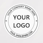 Business Logoカスタムと文字・ラベルの例 ラベル (デザイン1)