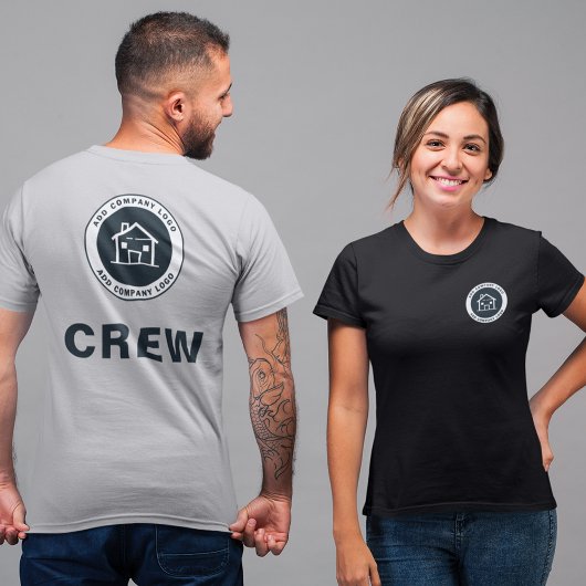 Business Logoカスタム会社従業員の追加 Tシャツ