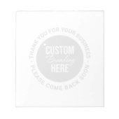 Business Logoメモのメッセージありがとうございます ノートパッド (正面)