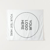 Business Logo追加文字はこちらテンプレートシンプル タペストリー (正面(横))