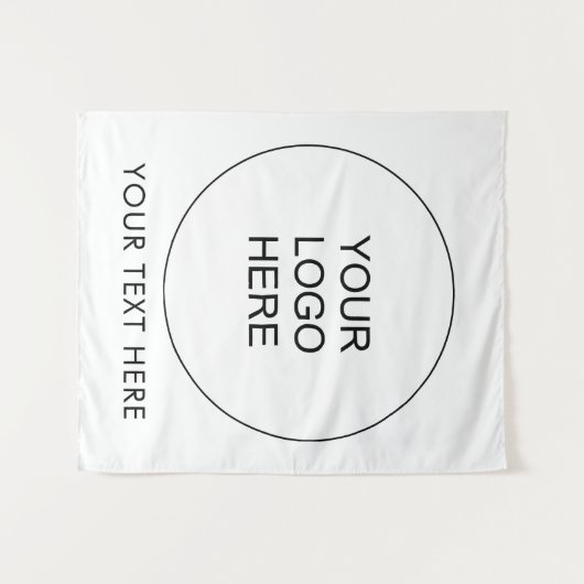 Business Logo追加文字はこちらテンプレートシンプル タペストリー (正面(横))