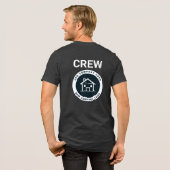 Business Logo カスタム Estate Agent Companyの実在追加 トライブレンドTシャツ (フル背面)