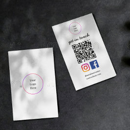 Business Logo | モダンQRコードソーシャルテンプレート 名刺