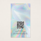 Business Logo and QR Code Earring Display Card (裏面)