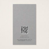 Business Logo and QR Code Earrings Display Card (裏面)
