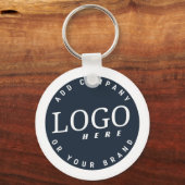 Business Logo and Return Address DIY Modern キーホルダー (正面)