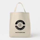 Business Logo and Website Promotional Branding トートバッグ (裏面)