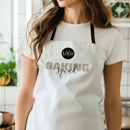 Business Logo Baking Squad Matching Group  Apron エプロン