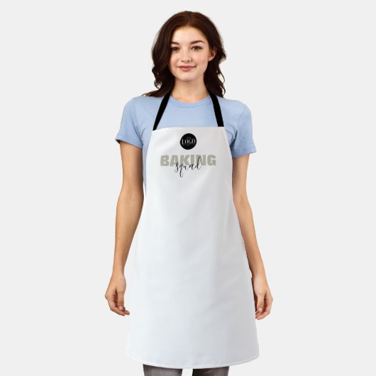 Business Logo Baking Squad Matching Group  Apron エプロン (着用した状態)