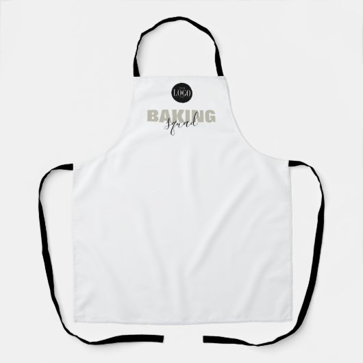 Business Logo Baking Squad Matching Group Apron エプロン (正面)