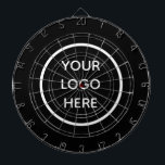 Business Logo Black Company Promotional Modern ダーツボード<br><div class="desc">Business logo, black, company, modern, branding, promotional, elegant, dartboard.</div>