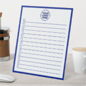 Business Logo Blue To Do List Dry Erase Board 台座サイン (インサイチュ)
