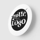 Business Logo Branded ラウンド壁時計 (傾斜)