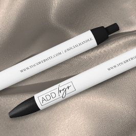 Business Logo Branded Client Gift Promotional 青ボールペン
