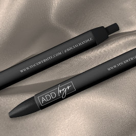 Business Logo Branded Gift Promotional Black 青ボールペン