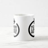 Business Logo Branded Personalized コーヒーマグカップ (中央)