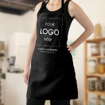 Business Logo Branding Black エプロン<br><div class="desc">Discover the epitome of personalized professionalism with our custom aprons, tailored exclusively to encapsulate the essence of your brand! Our superior-quality aprons are not just a protective overlay; they’re a statement of your brand’s unique identity. With your personalized business logo elegantly embroidered or printed on, these aprons serve as a...</div>