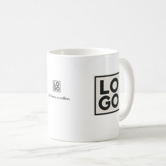 Business Logo Branding Custom コーヒーマグカップ (正面右)
