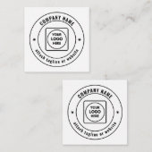 Business Logo & Branding White Note Card ノートカード (正面/裏面)