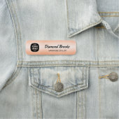 Business Logo Brushed Copper Professional ID  名札 (インサイチュ)