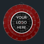 Business Logo Burgundy Company Promotional Modern ダーツボード<br><div class="desc">Business logo, burgundy, company, modern, branding, promotional, elegant, dartboard.</div>