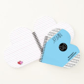 Business Logo Color Block Pattern Name Title ノートブック (内部)