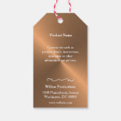 Business Logo Company銅製つるラベル（文字列） ギフトタグ (裏面)