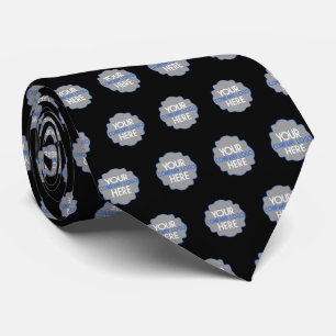 Business Logo Company黒いカスタムを所有するのに使用して下さい ネクタイ