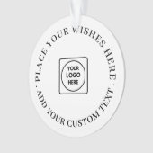 Business Logo Company Branded Modern Acrylic  オーナメント (正面)