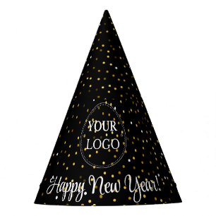 Business Logo Company Happy New Year パーティーハット