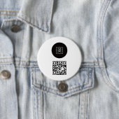 Business Logo Company Promotional QR Code Design 缶バッジ (インサイチュ)