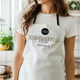 Business Logo Cooking Crew Name Matching Group エプロン
