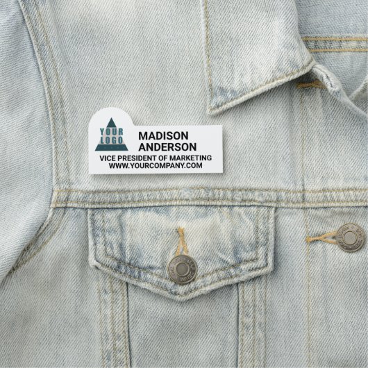 Business Logo Cool Modern Chic Companyウェブサイト 名札 (インサイチュ)